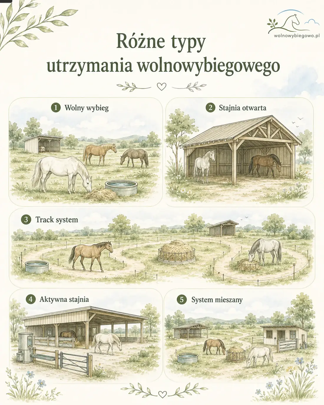 Różne typy utrzymania wolnowybiegowego - ilustracja